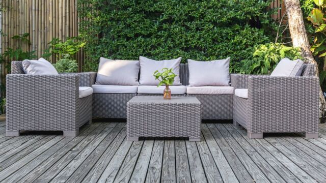 Outdoor plastic furniture